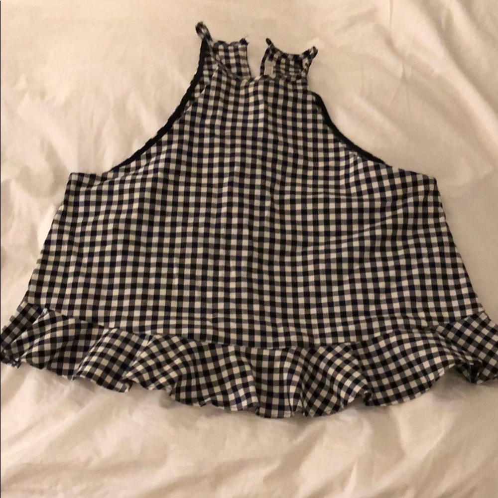Zara Gingham Tank